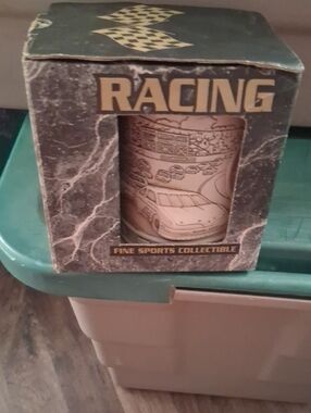 Nascar Racing Collectible Mug in Black and Gold